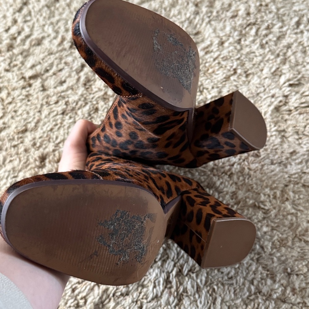 Madewell The Amalia Leopard Print Ankle Booties - Picture 16 of 16